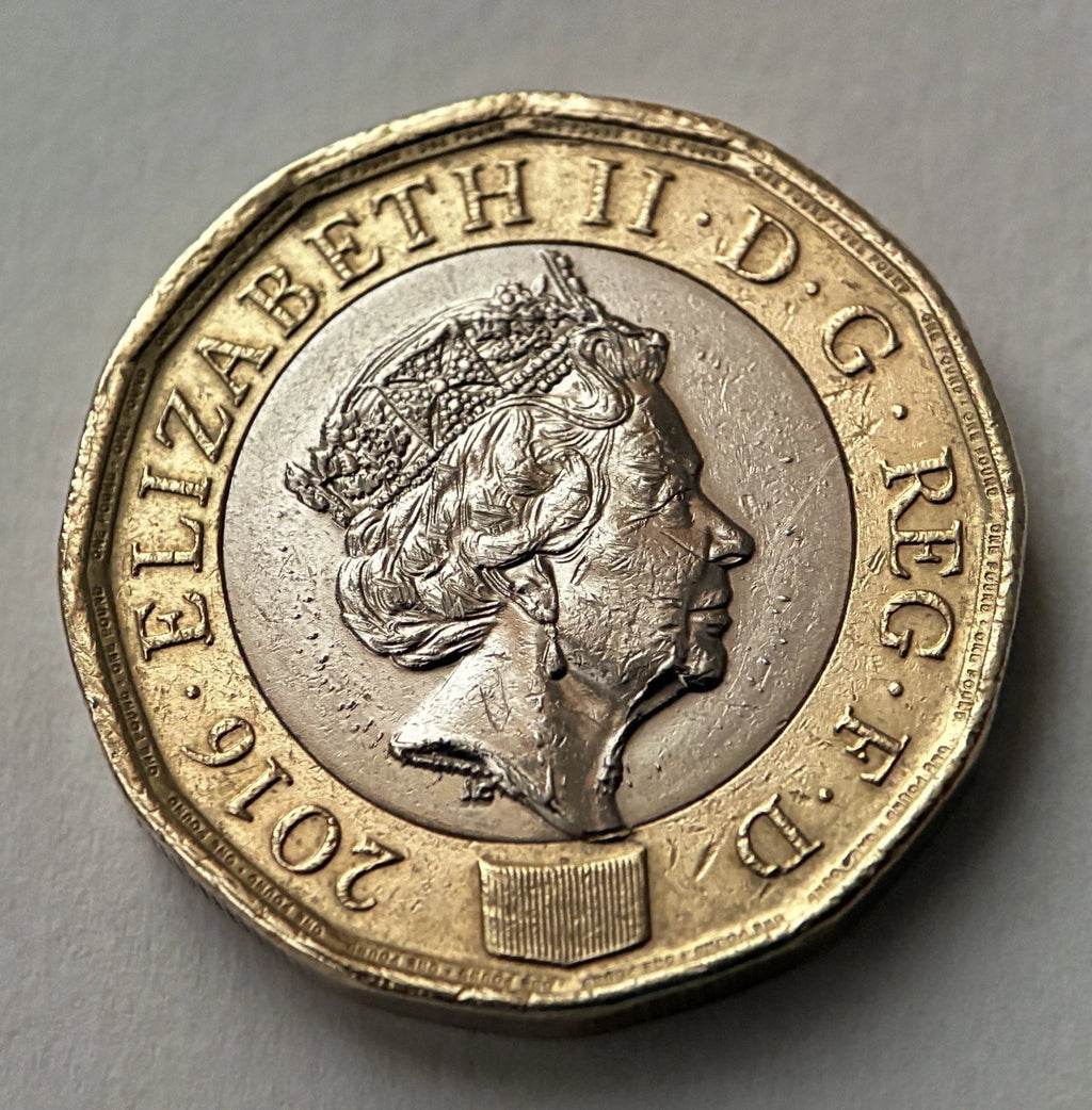 1 Pfund 2016 – Königin Elizabeth II. – Großbritannien – Seltene Fehlprägung / Rarität