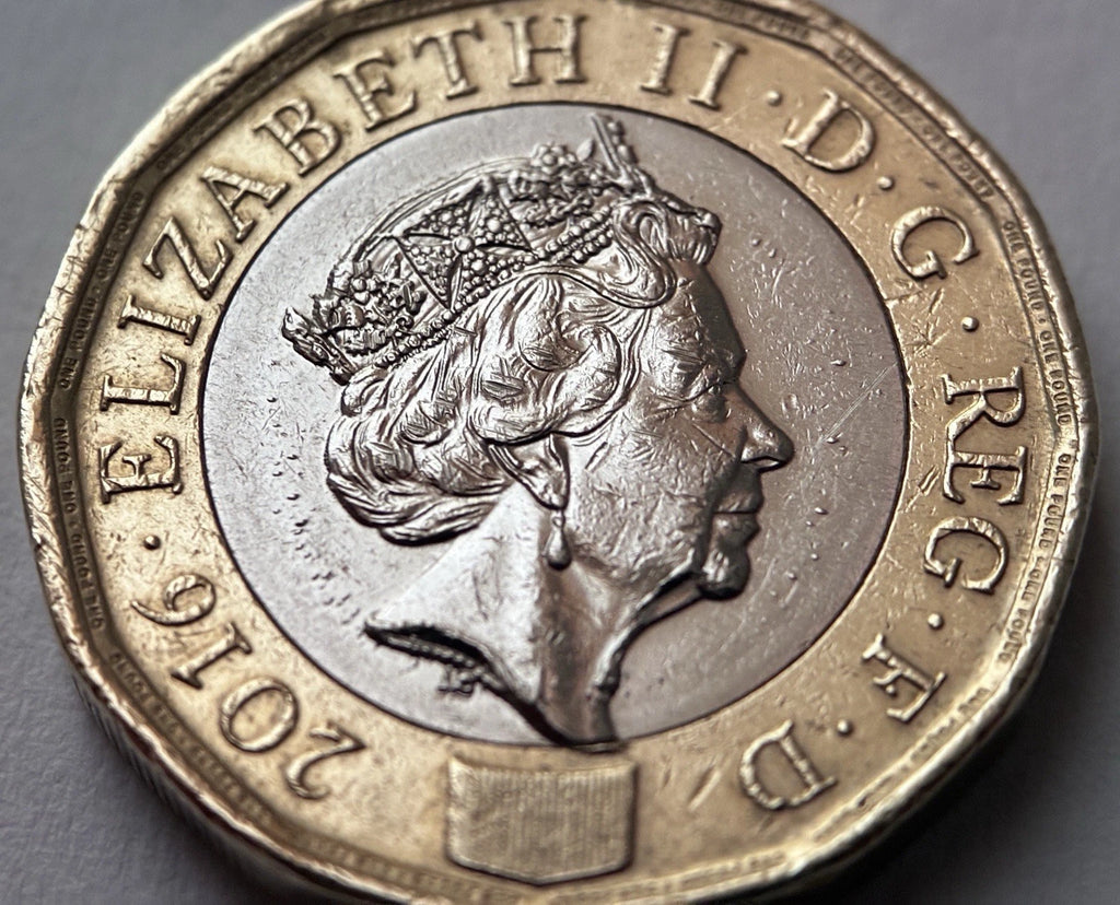 1 Pfund 2016 – Königin Elizabeth II. – Großbritannien – Seltene Fehlprägung / Rarität