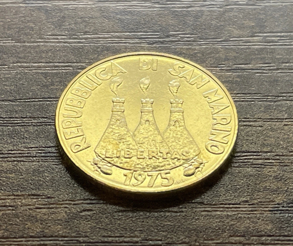 20 Lire 1975 | San Marino | Tierliebe | Aluminiumbronze Münze | schön