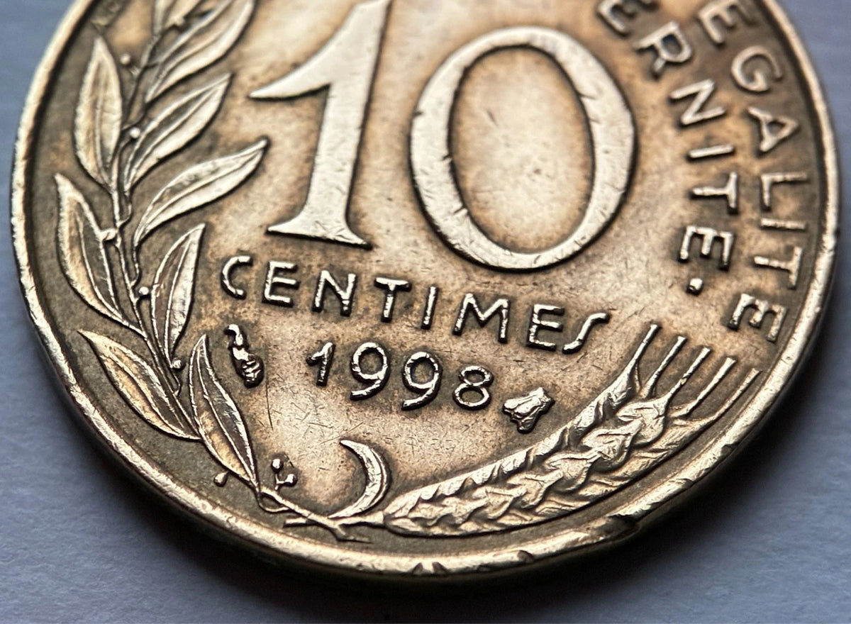 10 Centimes 1998 | Frankreich | Marianne | Aluminiumbronze Münze | vorzüglich