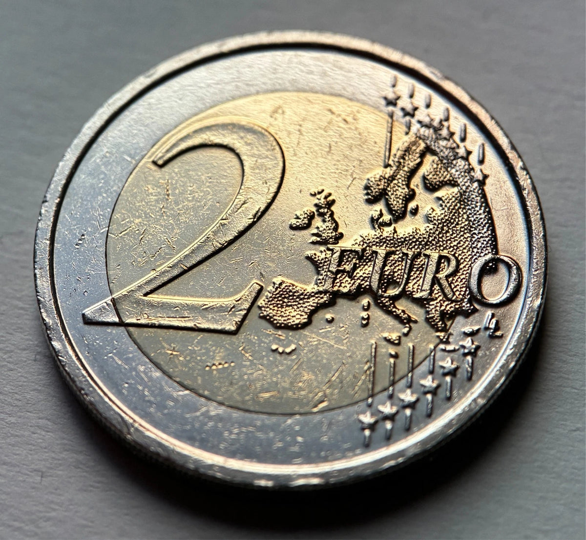 2 Euro 2012 | Slowakei | 10 Jahre Euro-Bargeld | Bi-Metall Gedenkmünze | schön