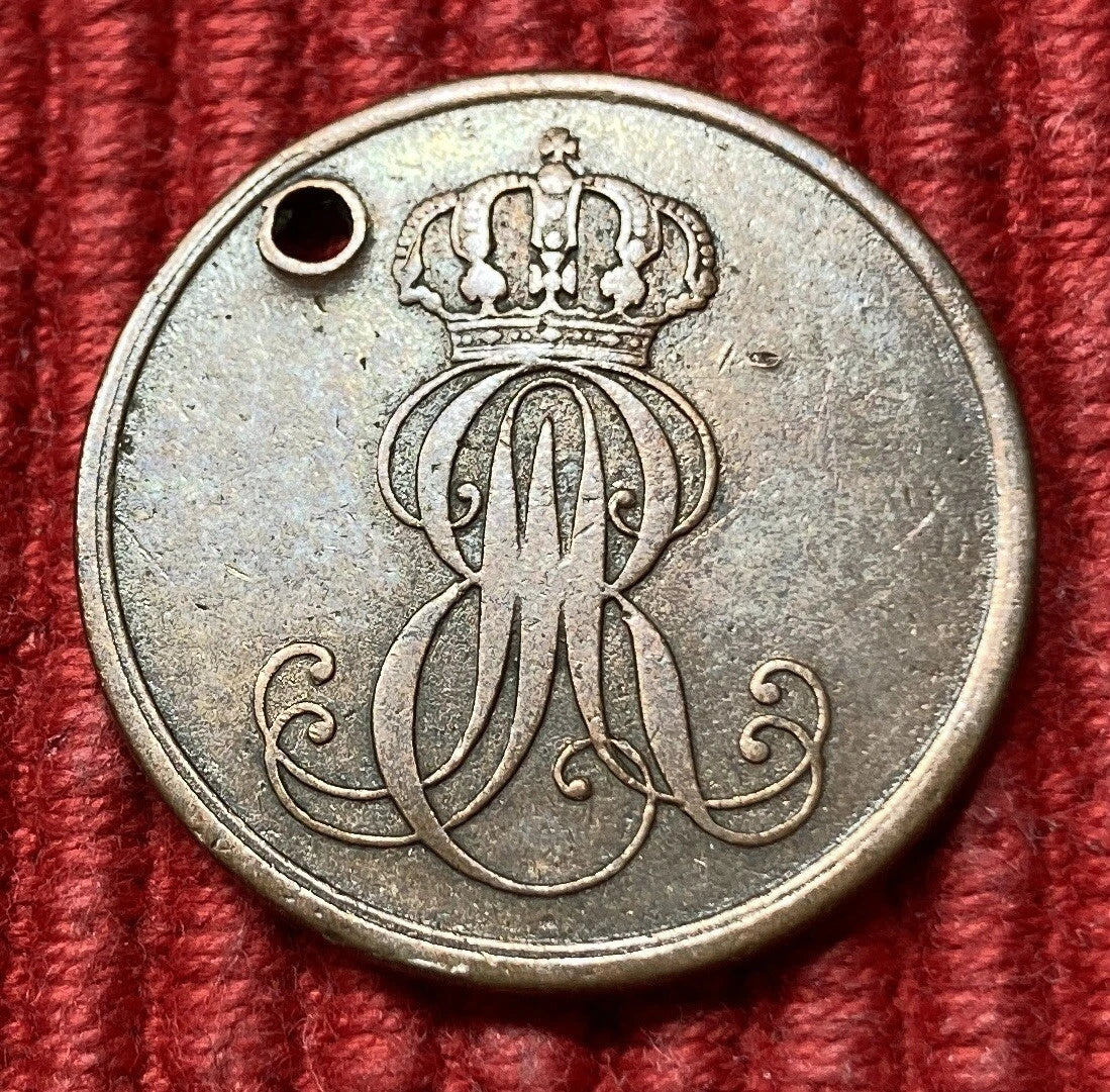 2 Pfennige 1846 A | Königreich Hannover | Ernst August I. | Kupfer-Münze