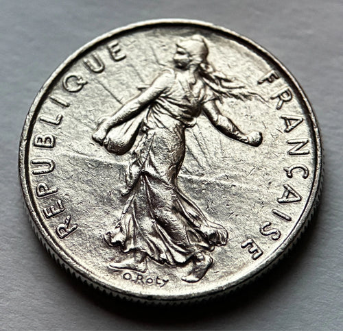 1/2 Franc 1984 | Frankreich | La Semeuse | Nickel-Münze | sehr schön