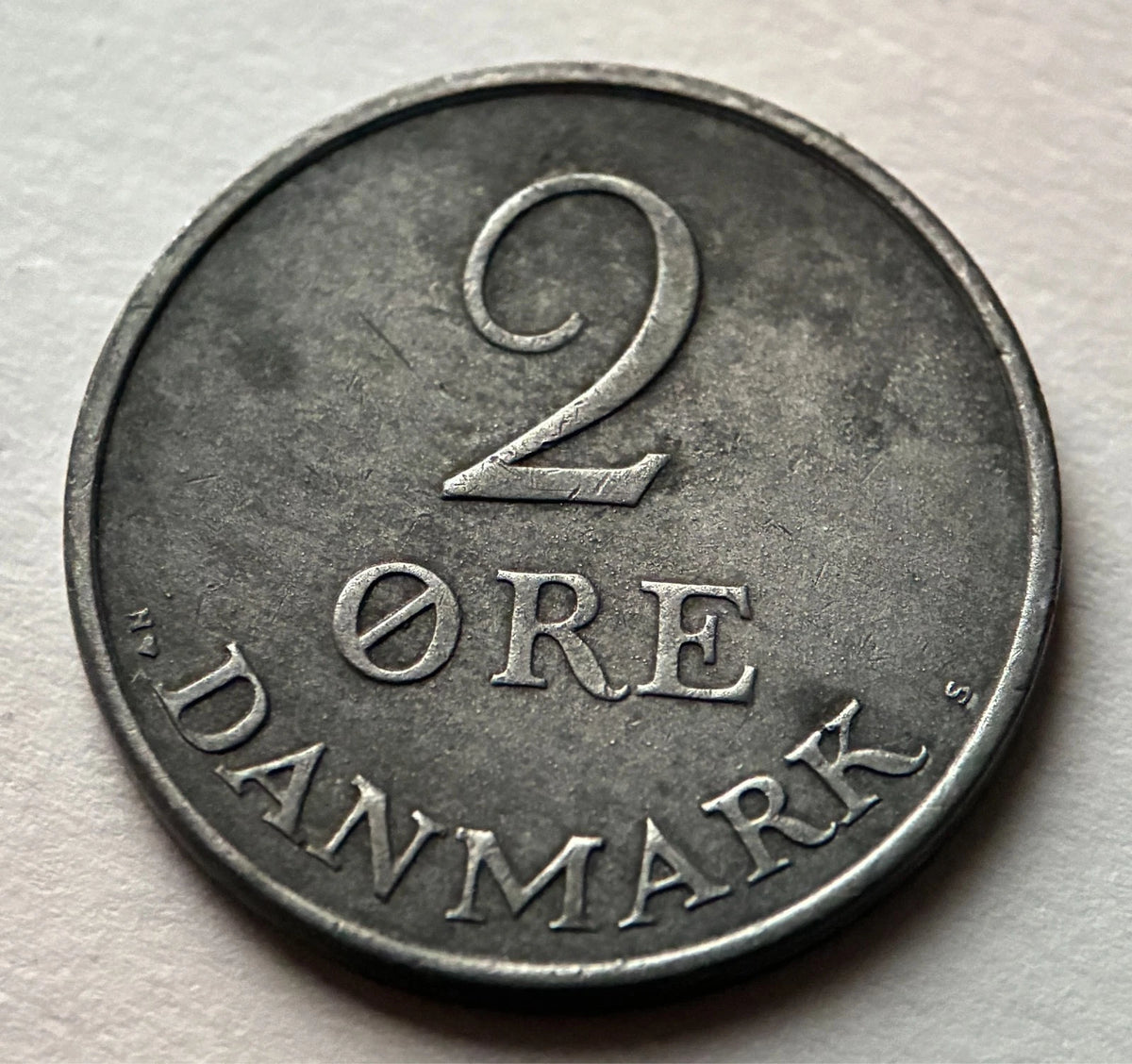 2 Øre 1953 | Dänemark | König Friedrich IX. | Zink | Historische Münze | vorzüglich