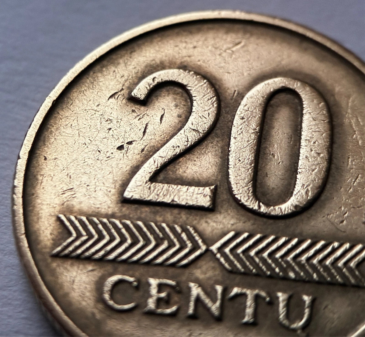 20 Centų 1997 | Litauen | Vytis Ritter | Nickel-Messing Münze | schön