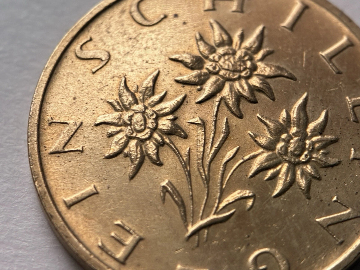 1 Schilling 1995 | Österreich | Edelweiß | Alpenblume | Aluminiumbronze Münze | sehr schön