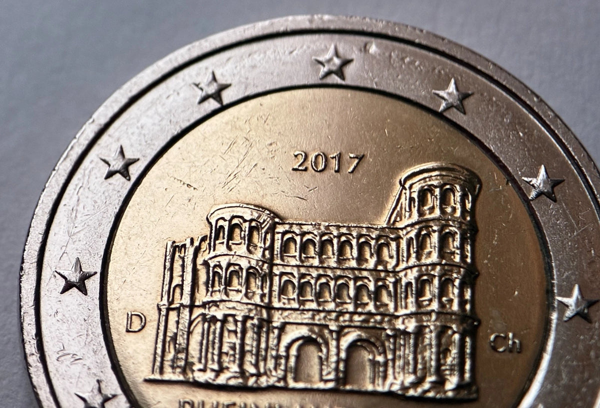 2 Euro 2017 D | Deutschland | Porta Nigra, Trier, Rheinland-Pfalz | Bundesländer-Serie | Bi-Metall Münze | schön