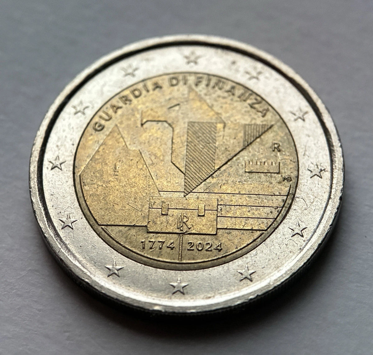 2 Euro 2024 | Italien | 250 Jahre Guardia di Finanza | Bi-Metall Gedenkmünze | schön