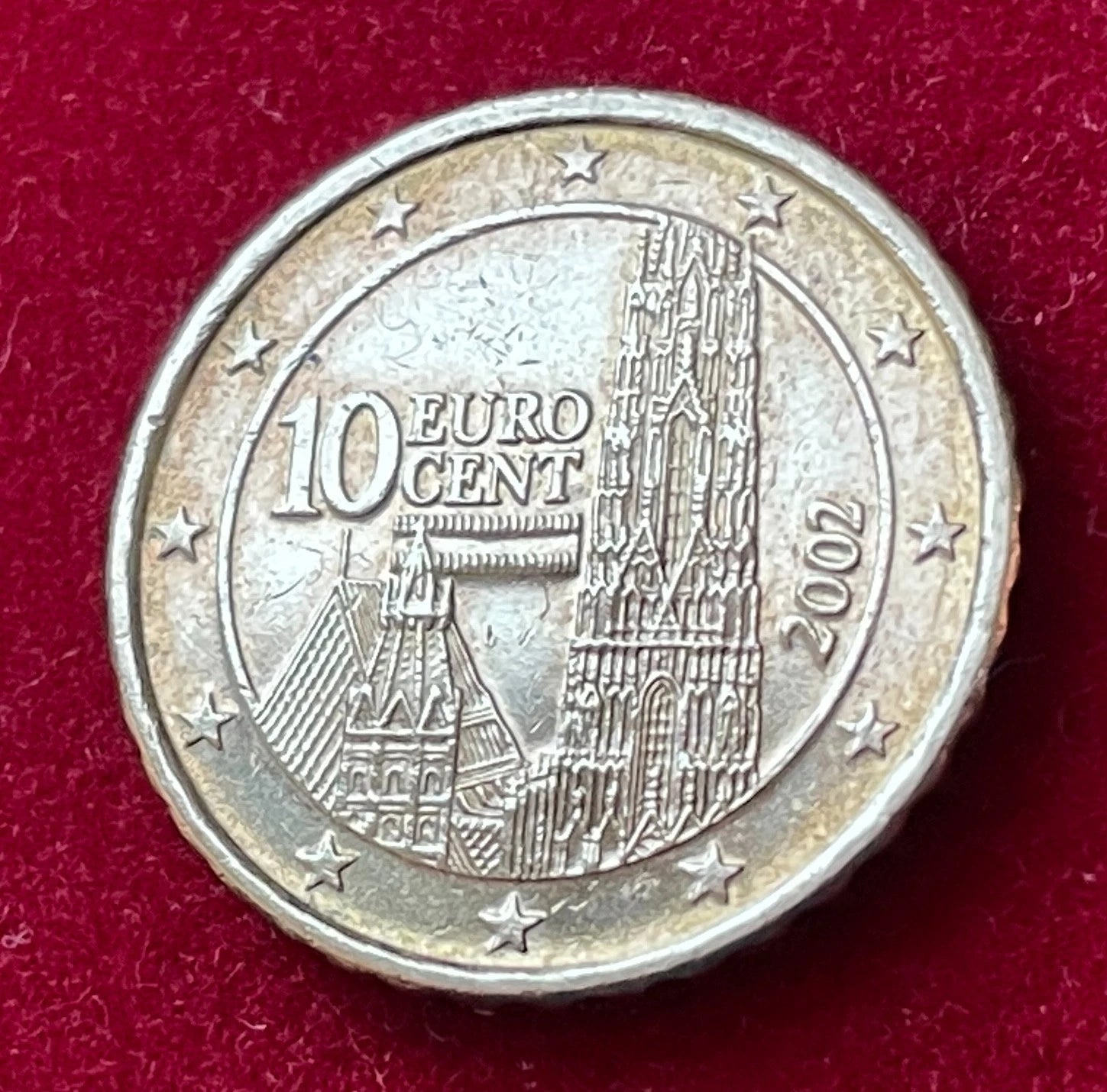 10 Cent 2002 | Österreich | Stephansdom | Nordisches Gold Münze