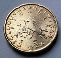 20 Cent 2019 | Slowenien | Lipizzaner Pferde | Nordisches Gold Münze | schön
