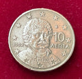 10 Cent 2002 | Griechenland | Rigas Pheraios | Nordisches Gold Münze