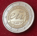 2 Euro 2010 | Belgien | Belgischer Vorsitz im Rat der EU | Bi-Metall Gedenkmünze | Sehr schön