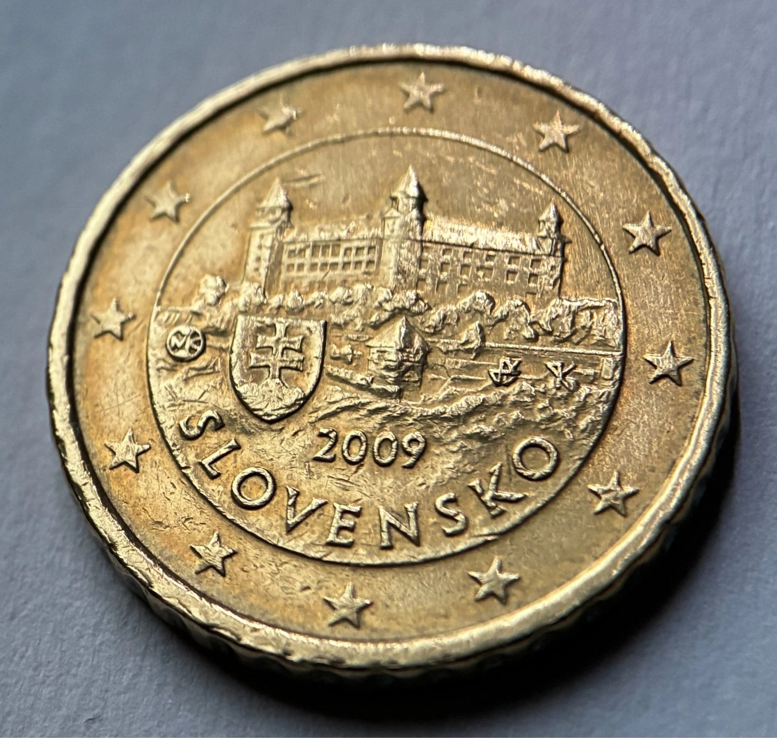 10 Cent 2009 | Slowakei | Burg Bratislava | SLOVENSKO | Nordisches Gold Münze