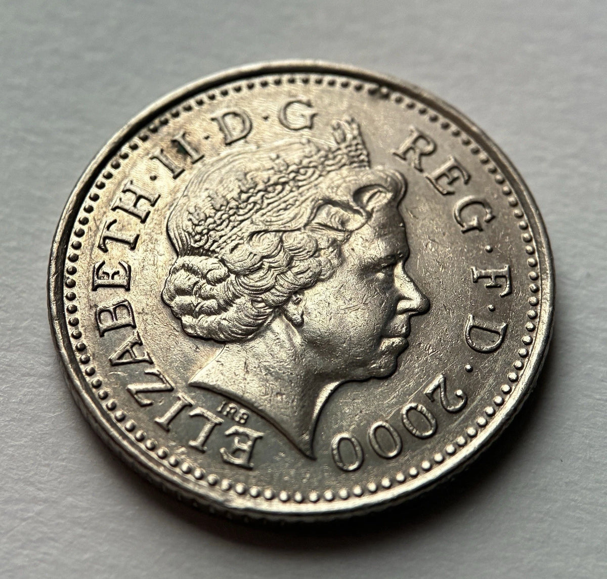 10 Pence 2000 | Großbritannien | Elizabeth II. | gekrönter Löwe | Kupfer-Nickel Münze