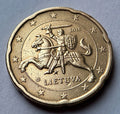 20 Cent 2015 | Litauen | Vytis Ritter | Münze aus Nordischem Gold | schön