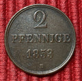 2 Pfennige 1853 B | Braunschweig-Calenberg-Hannover | Georg V. | Kupfer-Münze