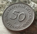 50 Pfennig 1990 J | Bundesrepublik Deutschland (BRD) | Eichenpflanzerin | Kupfer-Nickel Münze | schön