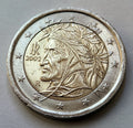 2 Euro 2002 | Italien | Dante Alighieri | Bi-Metall Münze | schön