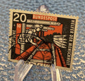 Deutsche Bundespost 1957 | 20+10 Pfennig | Helfer der Menschheit Bergarbeiter | gestempelt | Briefmarke