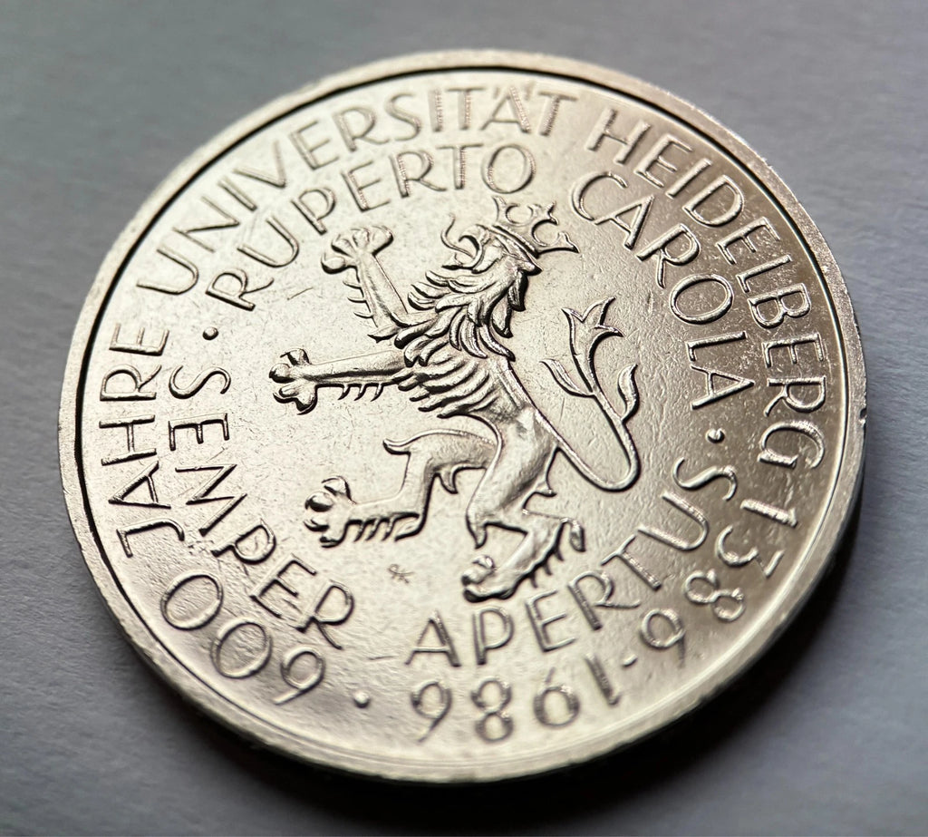5 DM 1986 D | BRD | 600 Jahre Universität Heidelberg Gedenkmünze