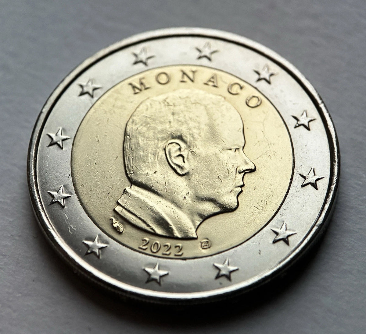 2 Euro Münze Monaco 2022 - Fürst Albert II.