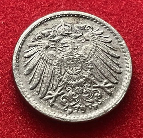 5 Pfennig 1920 | Deutsches Kaiserreich | Wilhelm II. | Reichsadler | Münze
