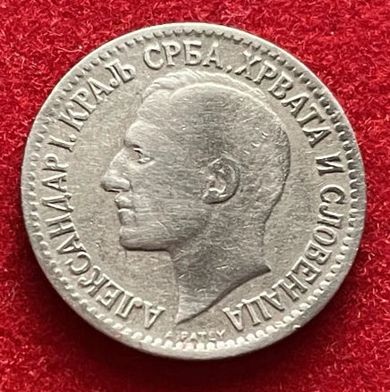 50 Para 1925 | Königreich Jugoslawien | König Alexander I. | Kupfer-Nickel Münze | schön