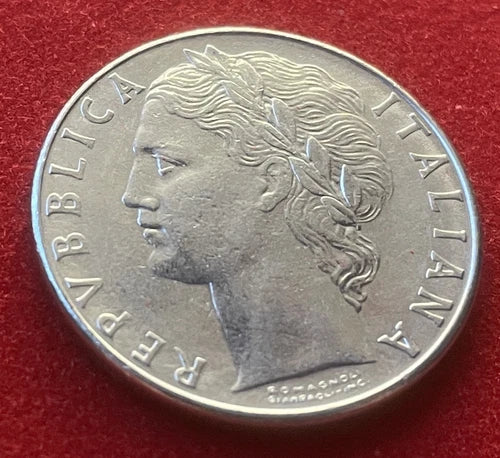 100 Lire 1979 | Italien | Minerva & Olivenbaum | Edelstahl Münze