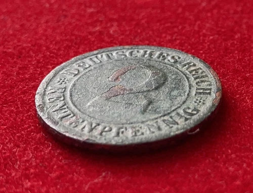2 Rentenpfennig 1923 F | Deutsches Reich | Getreidegarbe | Münze aus Bronze