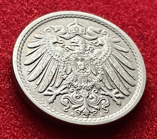 5 Pfennig 1911 A | Deutsches Reich | Kaiserreich Adler | Kupfer-Nickel | schön