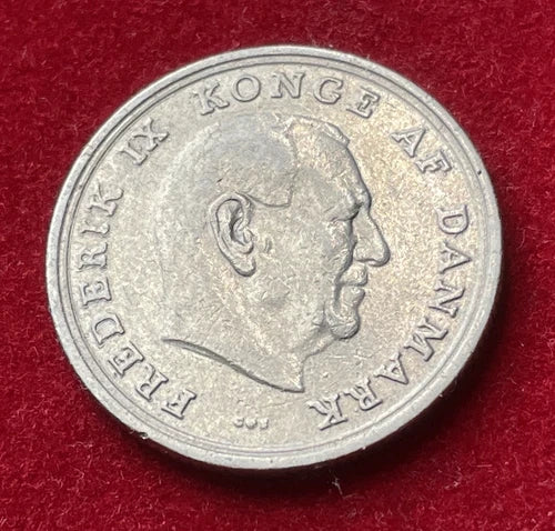 1 Krone 1966 | Dänemark | König Frederik IX. | Dänische Krone | Kupfer-Nickel Münze