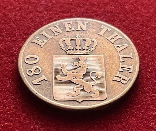 2 Heller 1843 | Kurfürstentum Hessen-Kassel | Kupfer-Münze