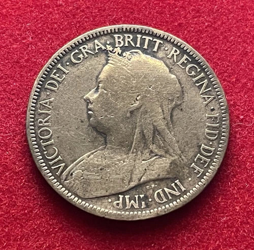 ½ Penny 1899 | Großbritannien | Königin Victoria | Britannia | Bronze | Historische Münze | schön
