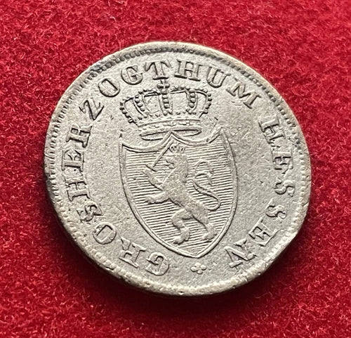 6 Kreuzer 1826 | Großherzogtum Hessen-Darmstadt | 343er Silber | Ludwig I. | Münze