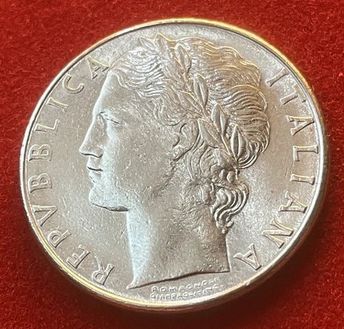 100 Lire 1979 | Italien | Minerva & Olivenbaum | Edelstahl Münze