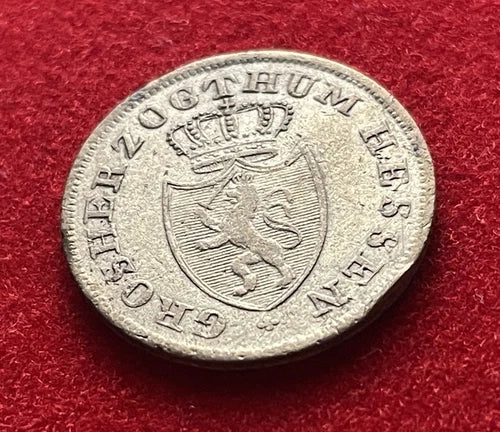 6 Kreuzer 1826 | Großherzogtum Hessen-Darmstadt | 343er Silber | Ludwig I. | Münze