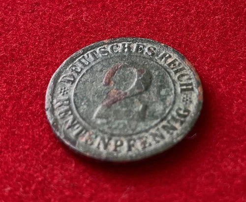 2 Rentenpfennig 1923 F | Deutsches Reich | Getreidegarbe | Münze aus Bronze