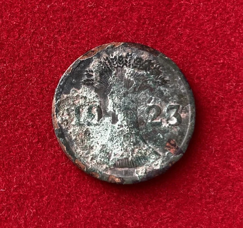 2 Rentenpfennig 1923 F | Deutsches Reich | Getreidegarbe | Münze aus Bronze