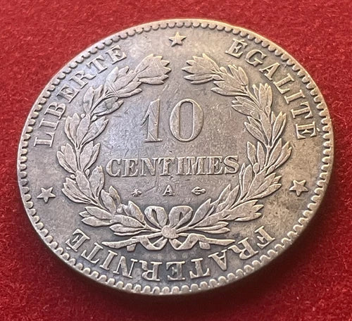 10 Centimes 1876 A | Frankreich | Dritte Republik | Bronze | Historische Münze | sehr schön