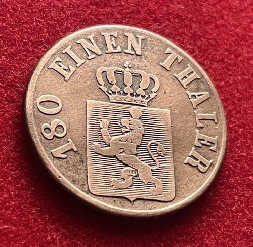 2 Heller 1843 | Kurfürstentum Hessen-Kassel | Kupfer-Münze