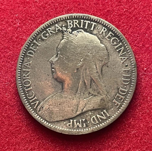 ½ Penny 1899 | Großbritannien | Königin Victoria | Britannia | Bronze | Historische Münze | schön