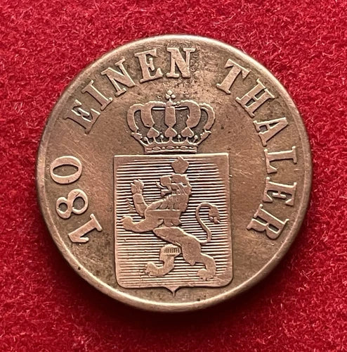 2 Heller 1843 | Kurfürstentum Hessen-Kassel | Kupfer-Münze