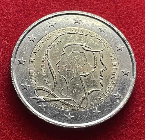 2 Euro 2013 | Niederlande | 200 Jahre Königreich | Bi-Metall Gedenkmünze | schön
