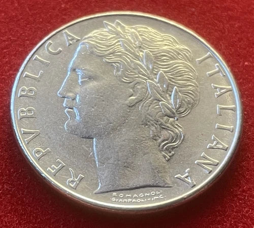 100 Lire 1979 | Italien | Minerva & Olivenbaum | Edelstahl Münze