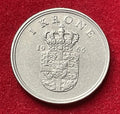 1 Krone 1966 | Dänemark | König Frederik IX. | Dänische Krone | Kupfer-Nickel Münze